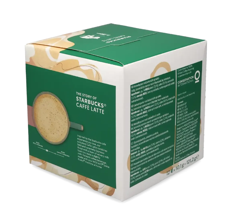 Starbucks® Caffé Latte 12 kapsler til Nescafé Dolce Gusto
