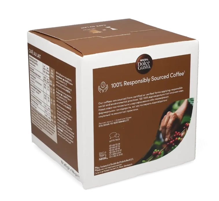 Café Au Lait - Nescafé 16 kapsler til Nescafé Dolce Gusto