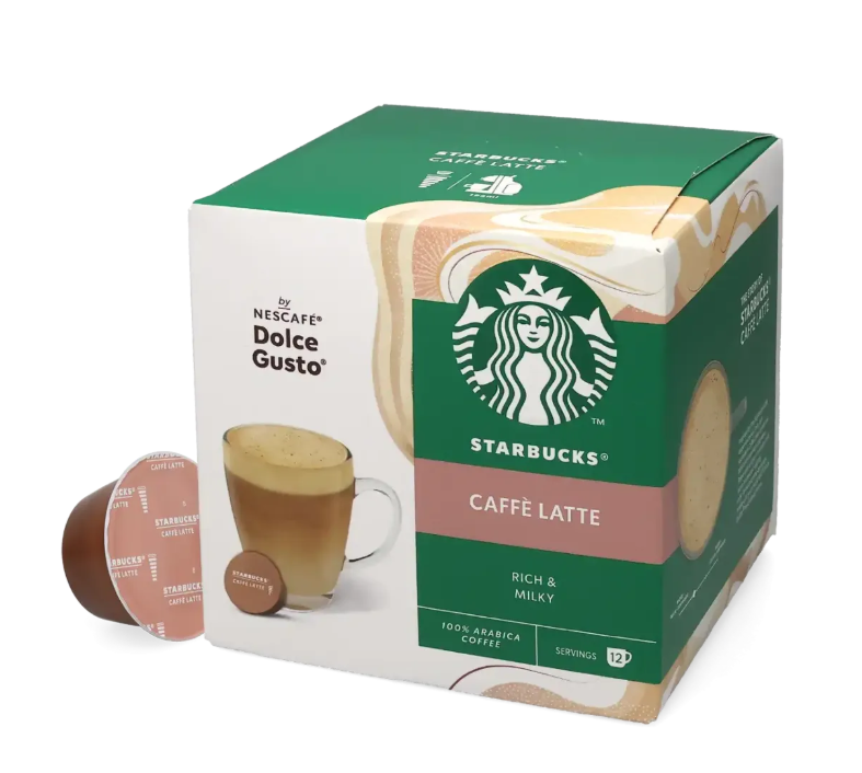 Starbucks® Caffé Latte 12 kapsler til Nescafé Dolce Gusto