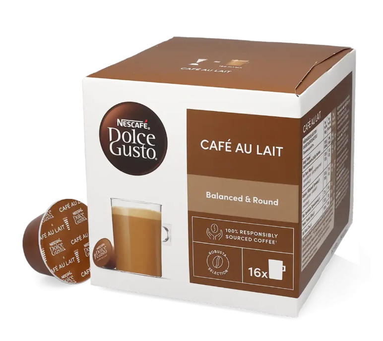 Café Au Lait - Nescafé 16 kapsler til Nescafé Dolce Gusto